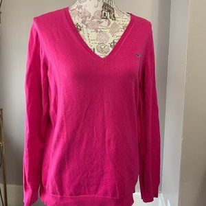 Vineyard Vines Hot Pink Cotton Sweater Size Large